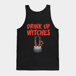 Halloween Drinking Drink Up Witches Tank Top